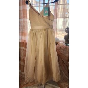 Glamulice Girls' Formal Dress Beige Flower Girl First Communion